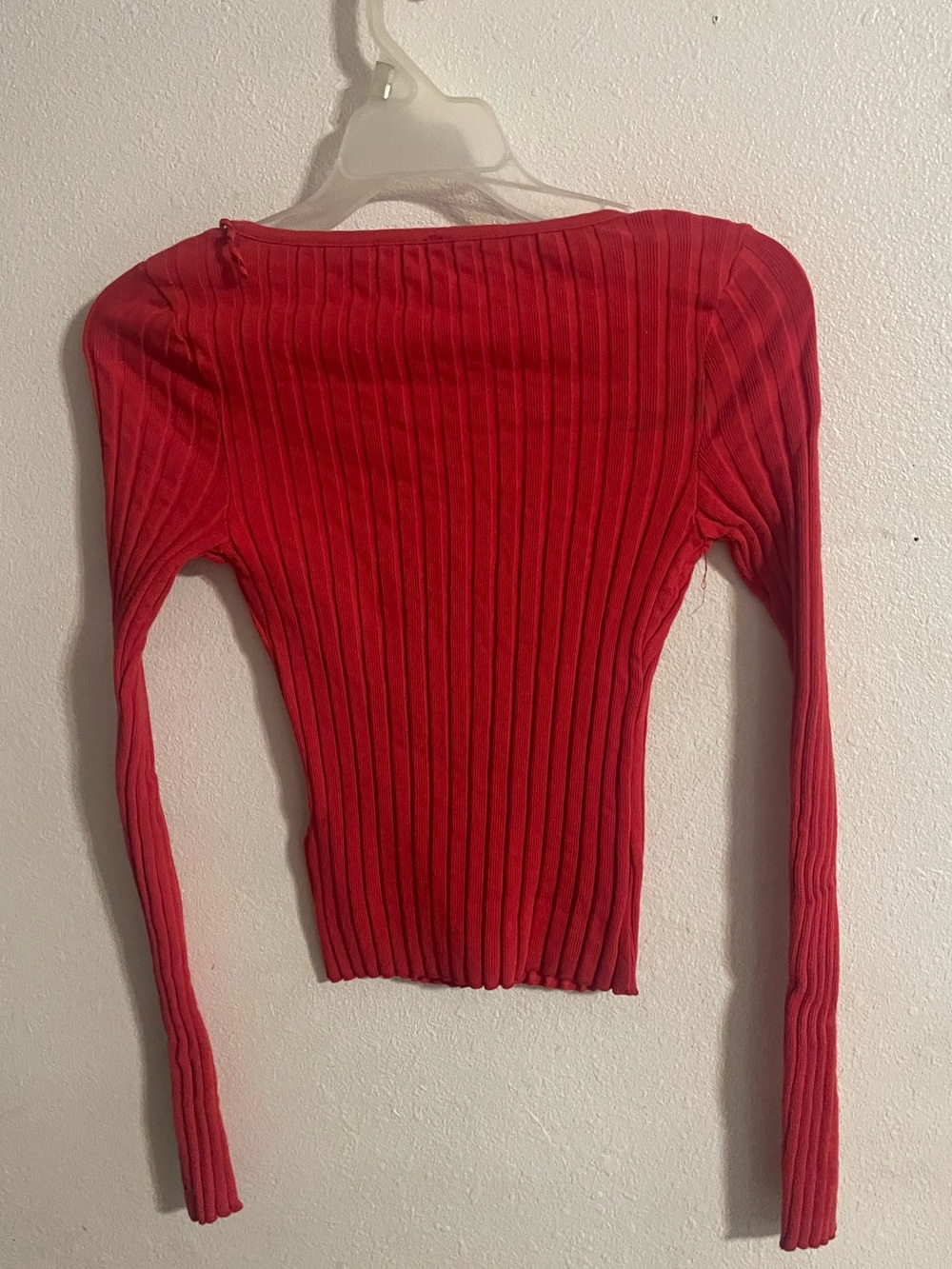 Free People Women's Red Tilly Long-sleeve Cardi - Picture 2 of 7